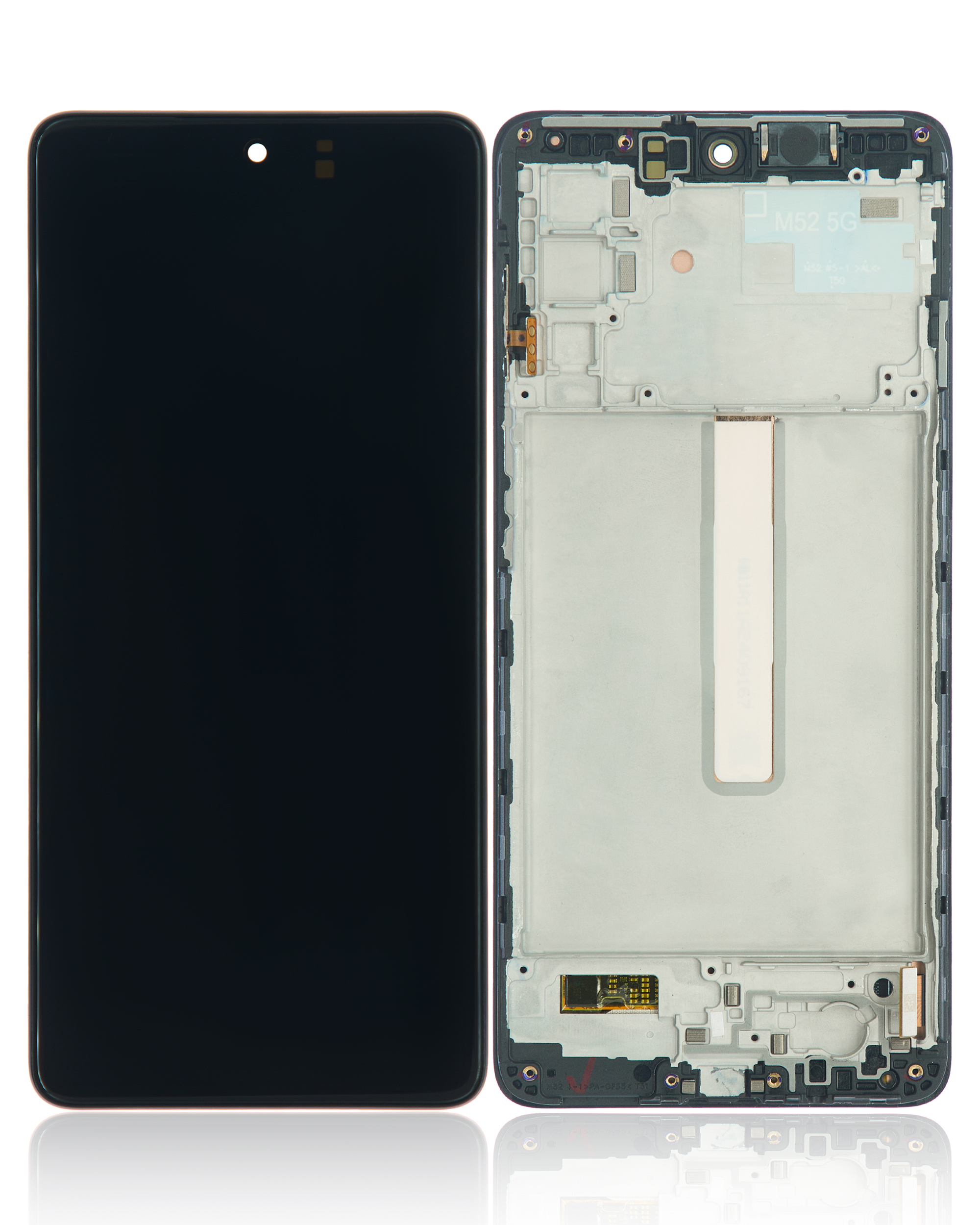 OLED Display mit Rahmen für Samsung Galaxy M52 5G (M526 / 2021) (professionell aufgearbeitet) – Bild 2