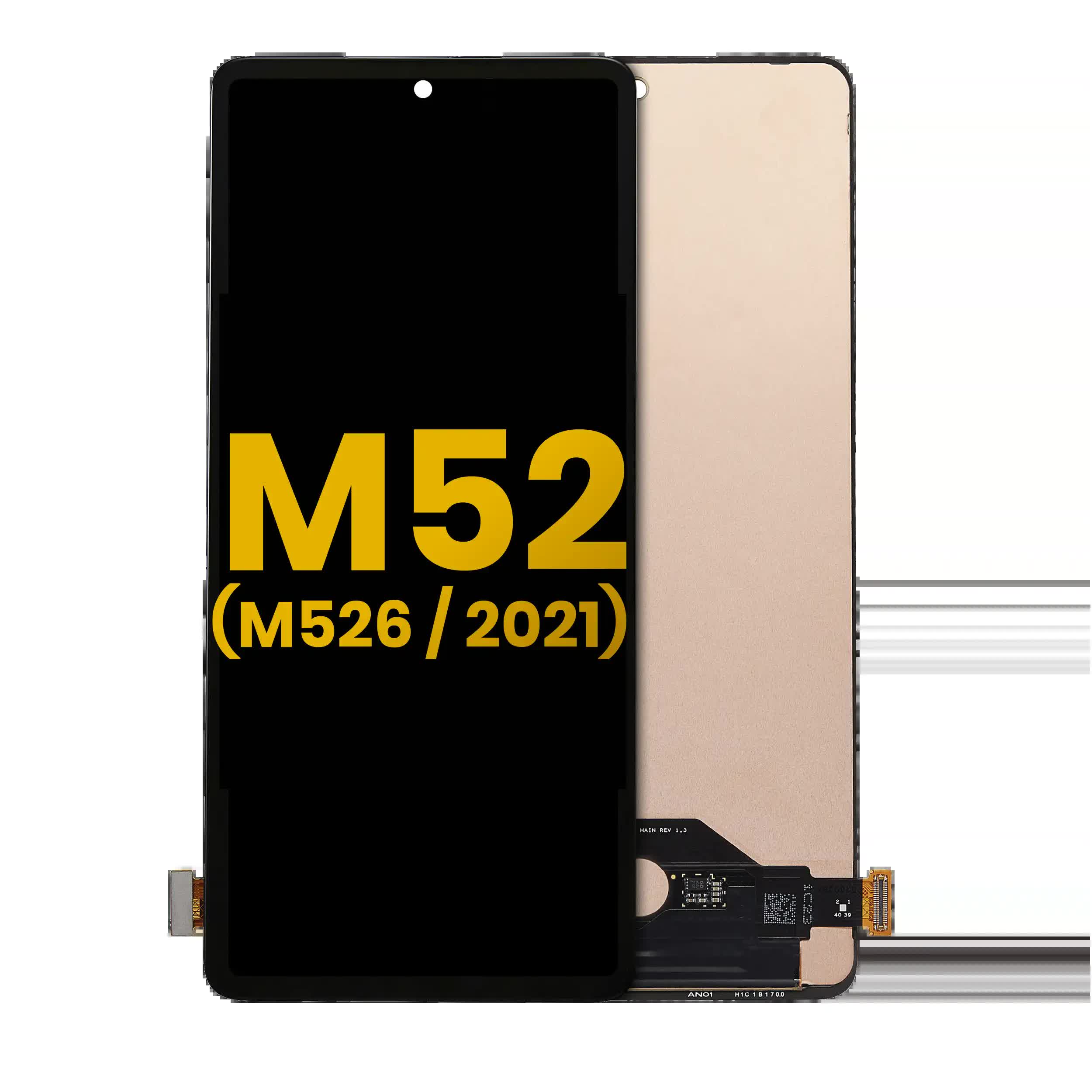 OLED Display ohne Rahmen für Samsung Galaxy M52 5G (M526 / 2021) (professionell aufgearbeitet)