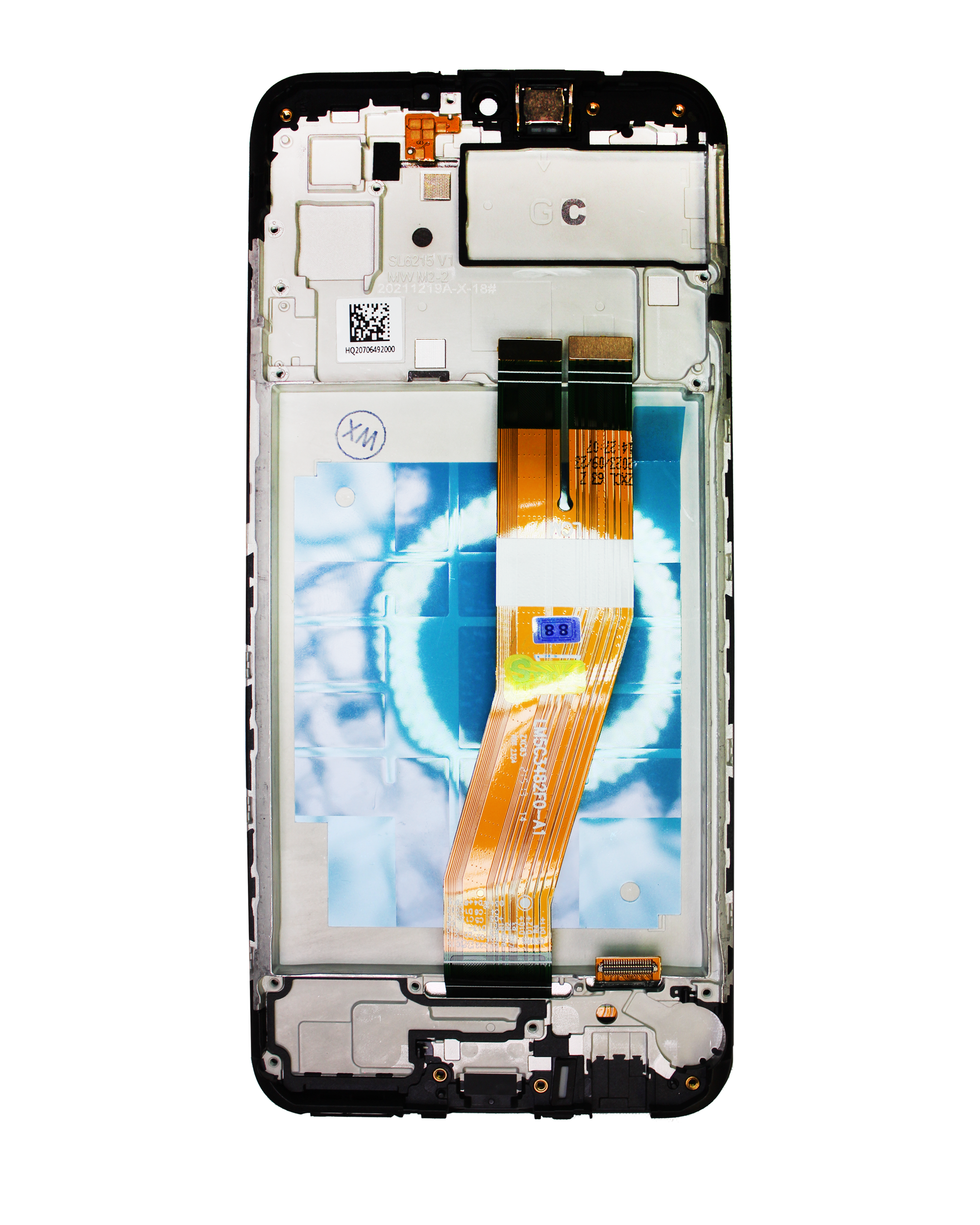 LCD Display mit Rahmen für Samsung Galaxy A03 (A035F / 2021) (International Version) (professionell aufgearbeitet) – Bild 3