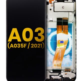 LCD Display mit Rahmen für Samsung Galaxy A03 (A035F / 2021) (International Version) (professionell aufgearbeitet)