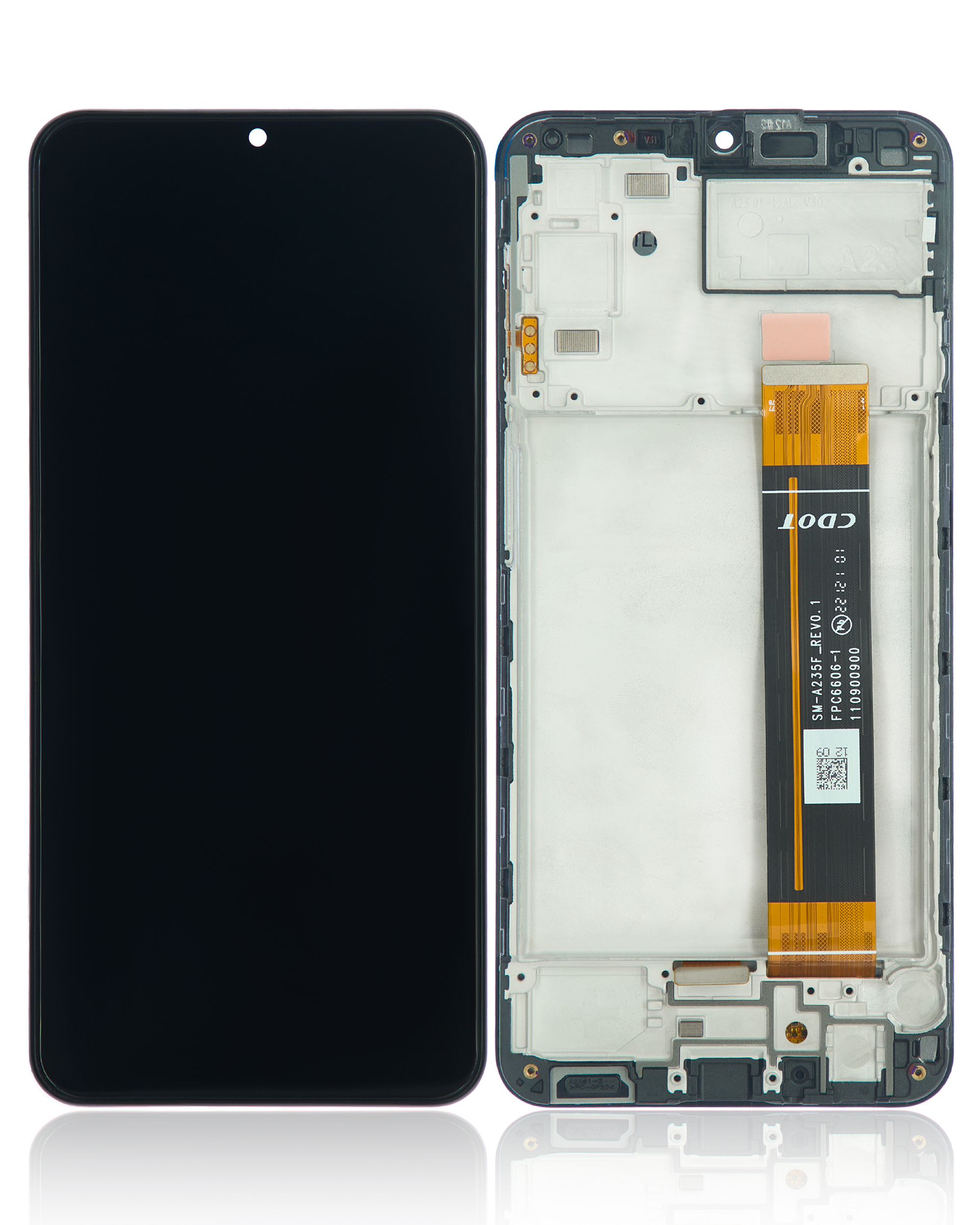 LCD Display mit Rahmen für Samsung Galaxy A23 (A235 / 2022) (professionell aufgearbeitet) – Bild 2