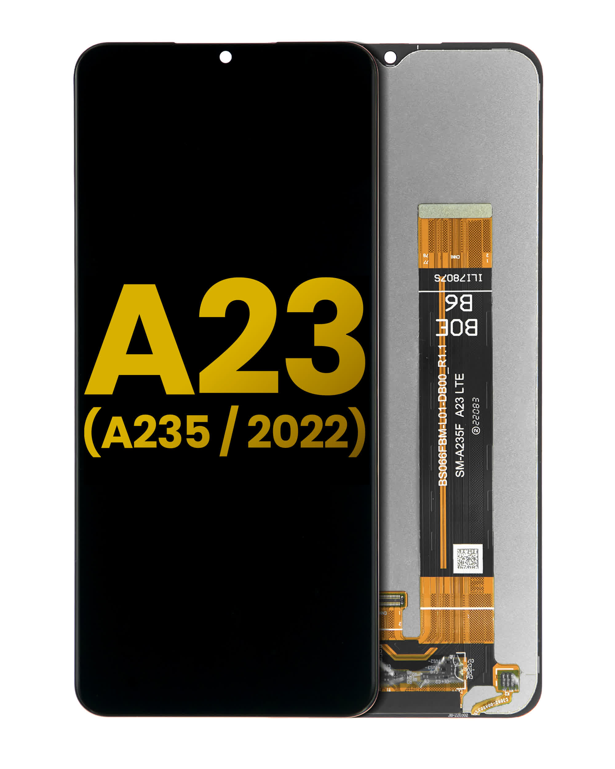 LCD Display ohne Rahmen für Samsung Galaxy A23 (A235 / 2022) (professionell aufgearbeitet)