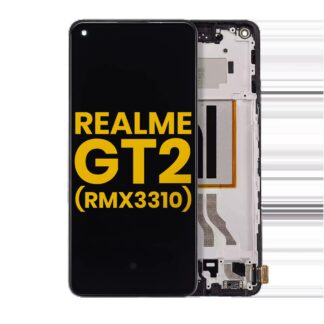 OLED Display mit Rahmen für Realme GT2 (RMX3310) (professionell aufgearbeitet)