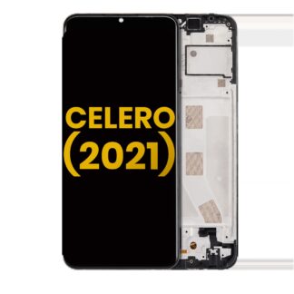 LCD Display mit Rahmen für Boost Mobile Celero 5G (2021) (professionell aufgearbeitet)