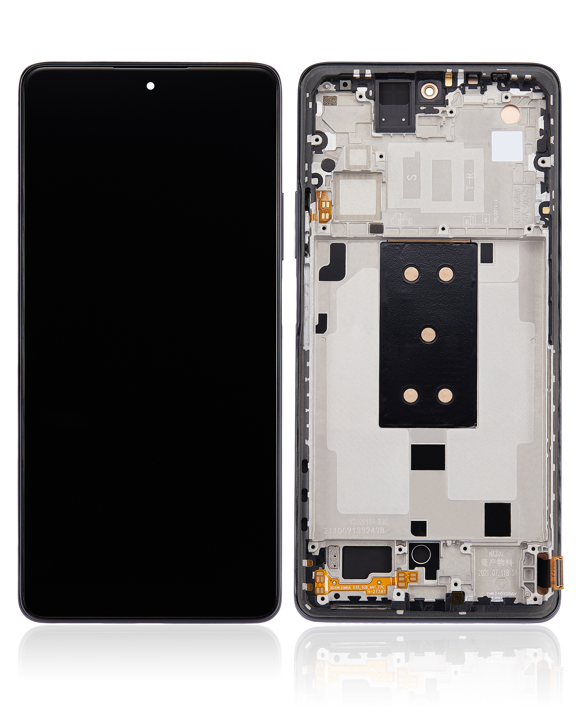 OLED Display mit Rahmen für Xiaomi 11T / 11T Pro (professionell aufgearbeitet) (Meteorite Gray) – Bild 2