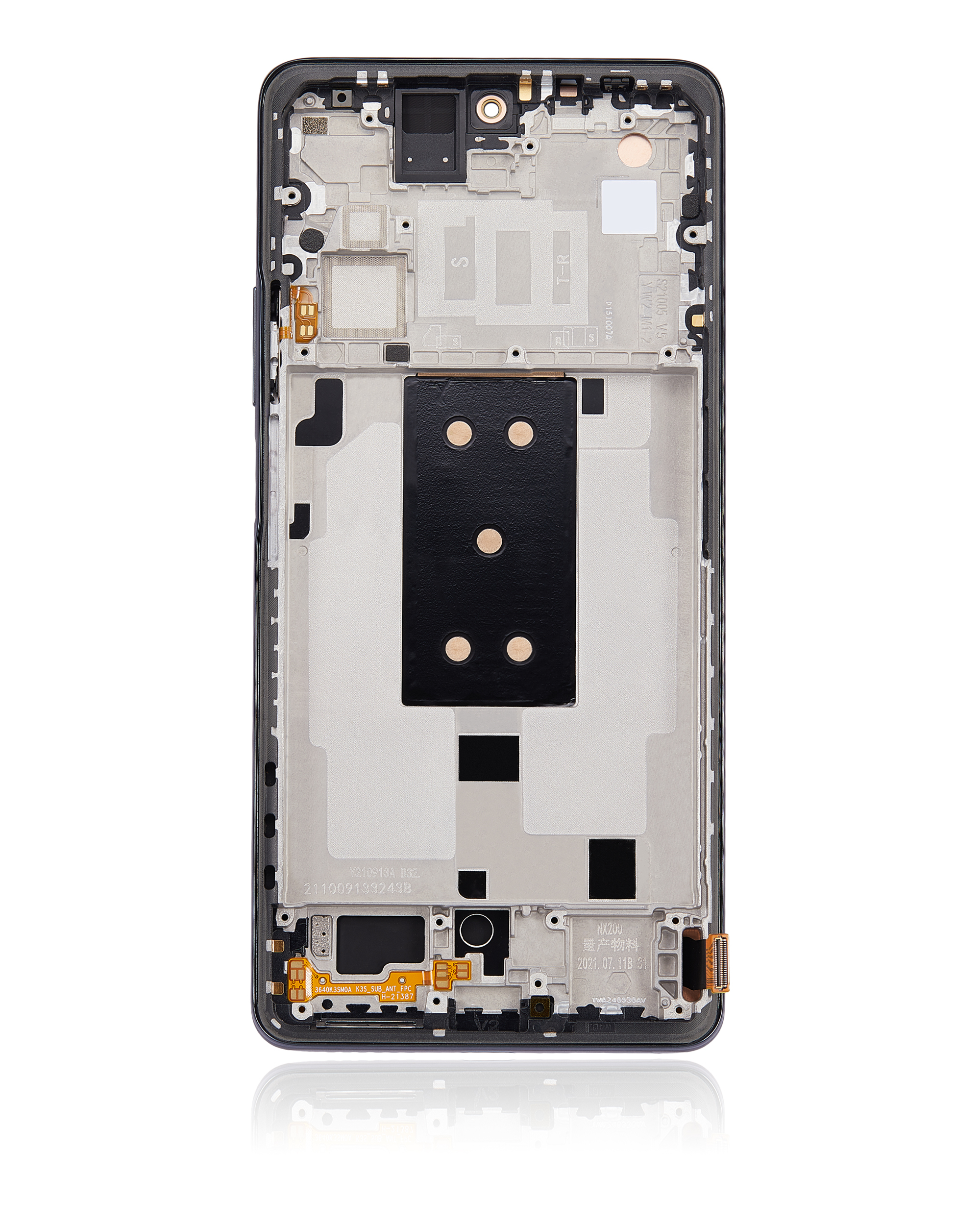 OLED Display mit Rahmen für Xiaomi 11T / 11T Pro (professionell aufgearbeitet) (Meteorite Gray) – Bild 4