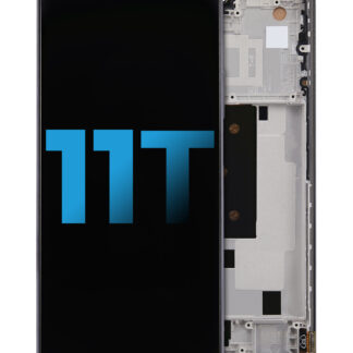 LCD Display mit Rahmen für Xiaomi 11T (Aftermarket: Incell) (Meteorite Gray)