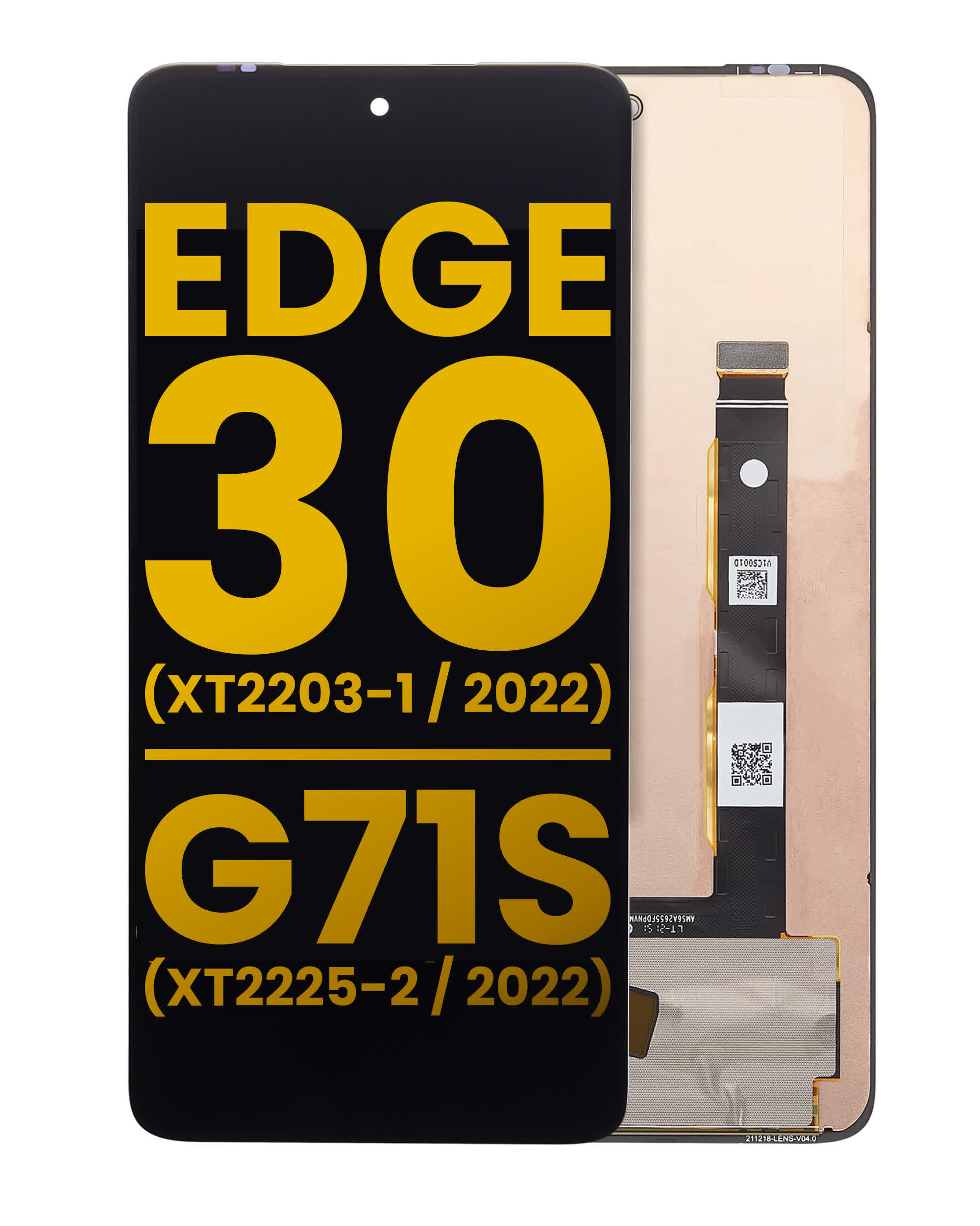 OLED Display ohne Rahmen für Motorola Edge 30 (XT2203 / 2022) / Moto G71S (XT2225-2 / 2022) (professionell aufgearbeitet)
