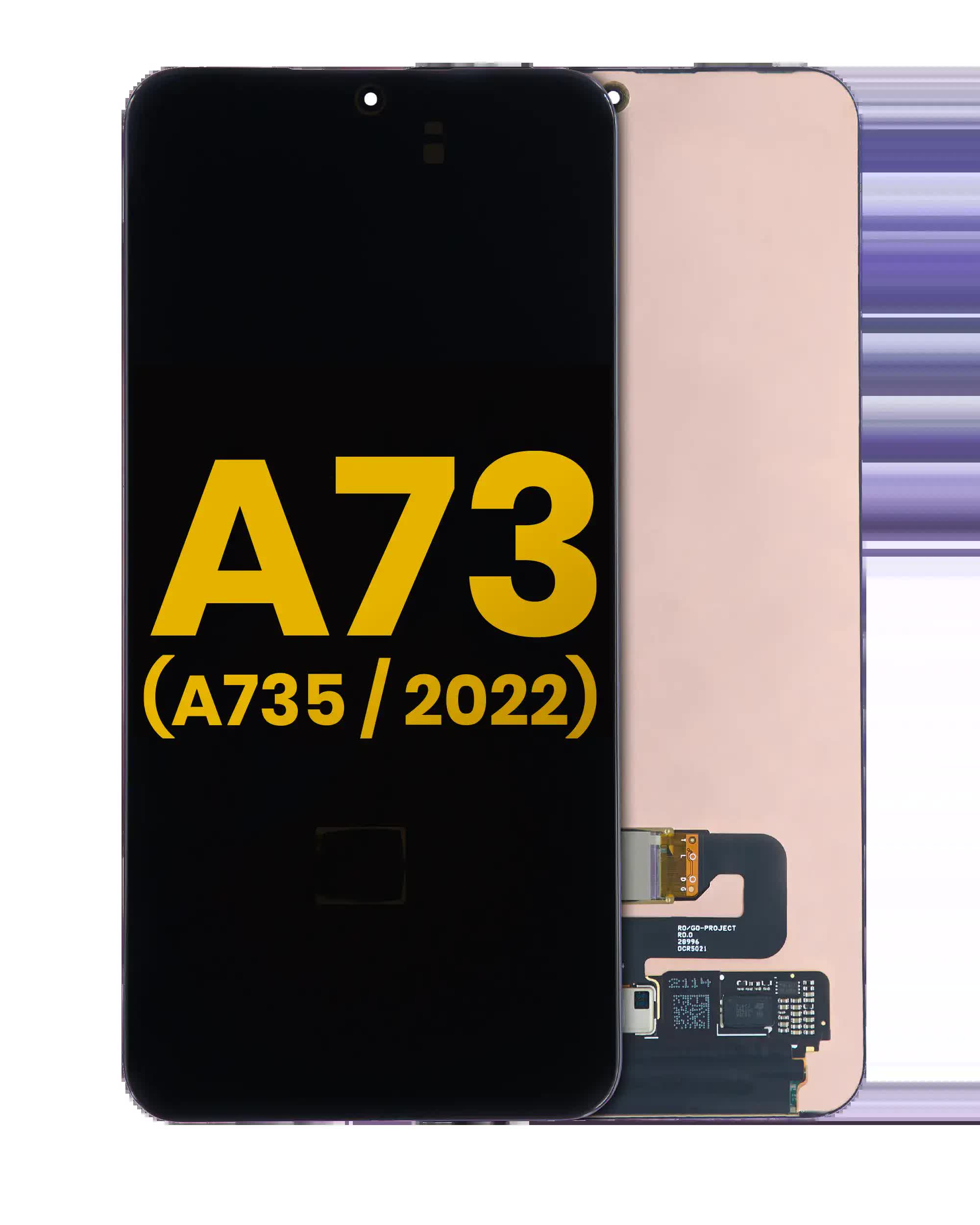 OLED Display ohne Rahmen für Samsung Galaxy A73 (A735 / 2022) (professionell aufgearbeitet)