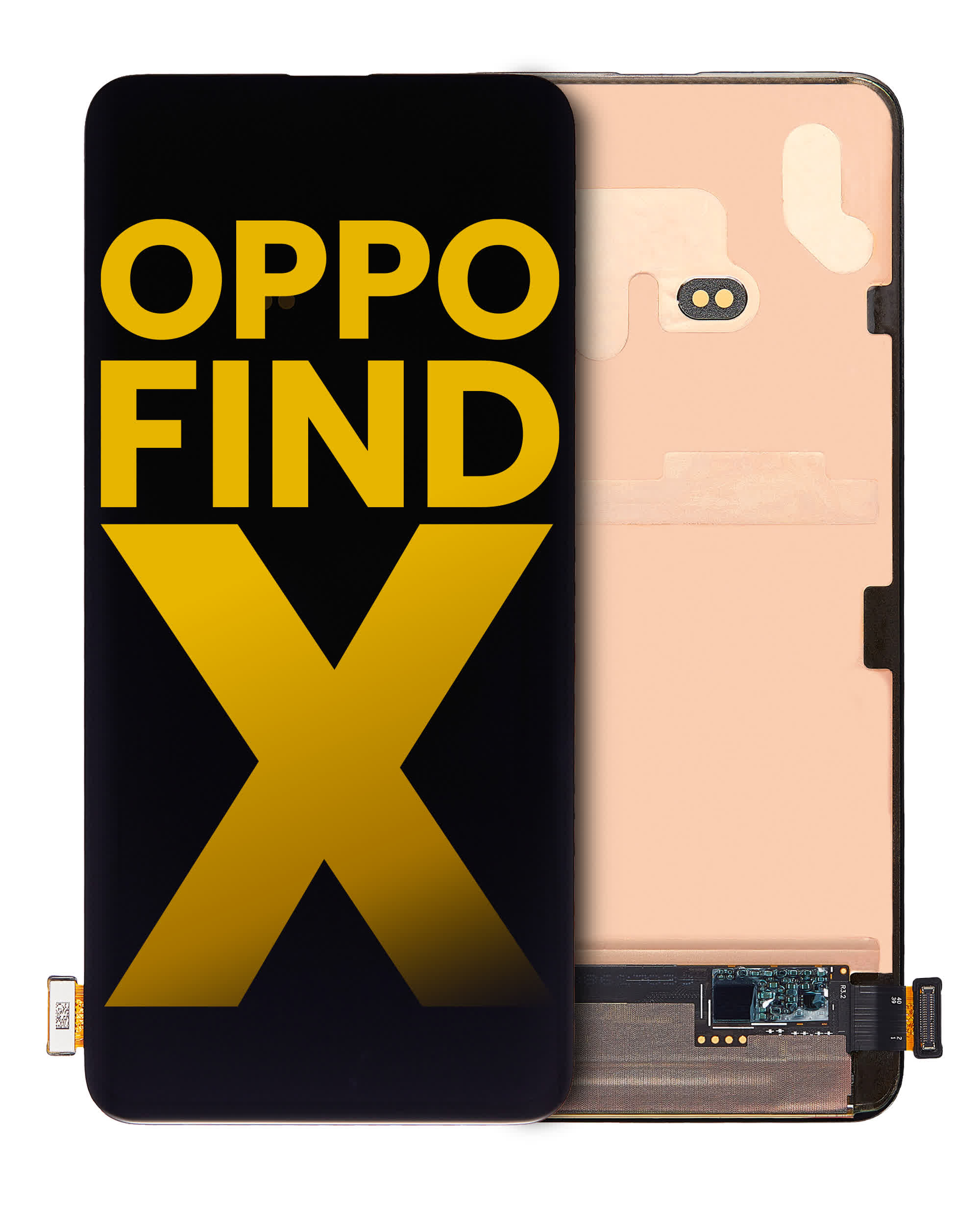 OLED Display ohne Rahmen für OPPO Find X (professionell aufgearbeitet)