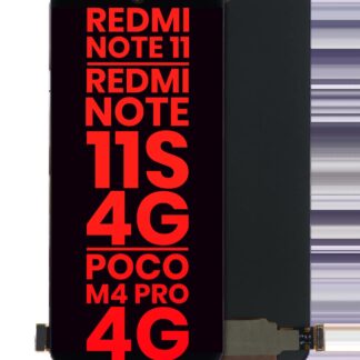 OLED Display ohne Rahmen für Xiaomi Redmi Note 11 / Redmi Note 11S 4G / Xiaomi Poco M4 Pro 4G (Aftermarket Plus)