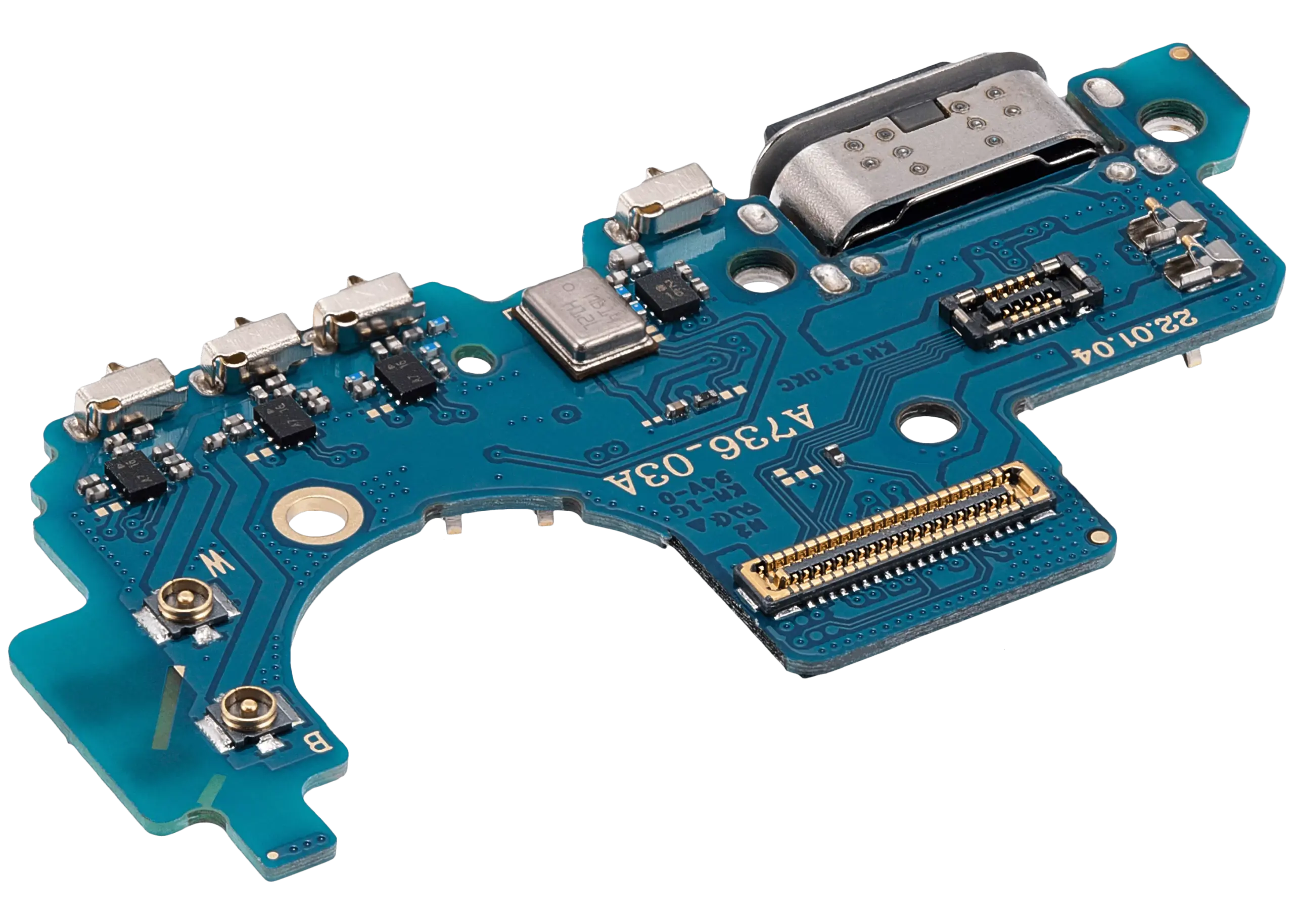 Ladebuchse mit Platine für Samsung Galaxy A73 5G (A736 / 2022) (Aftermarket Plus) – Bild 4