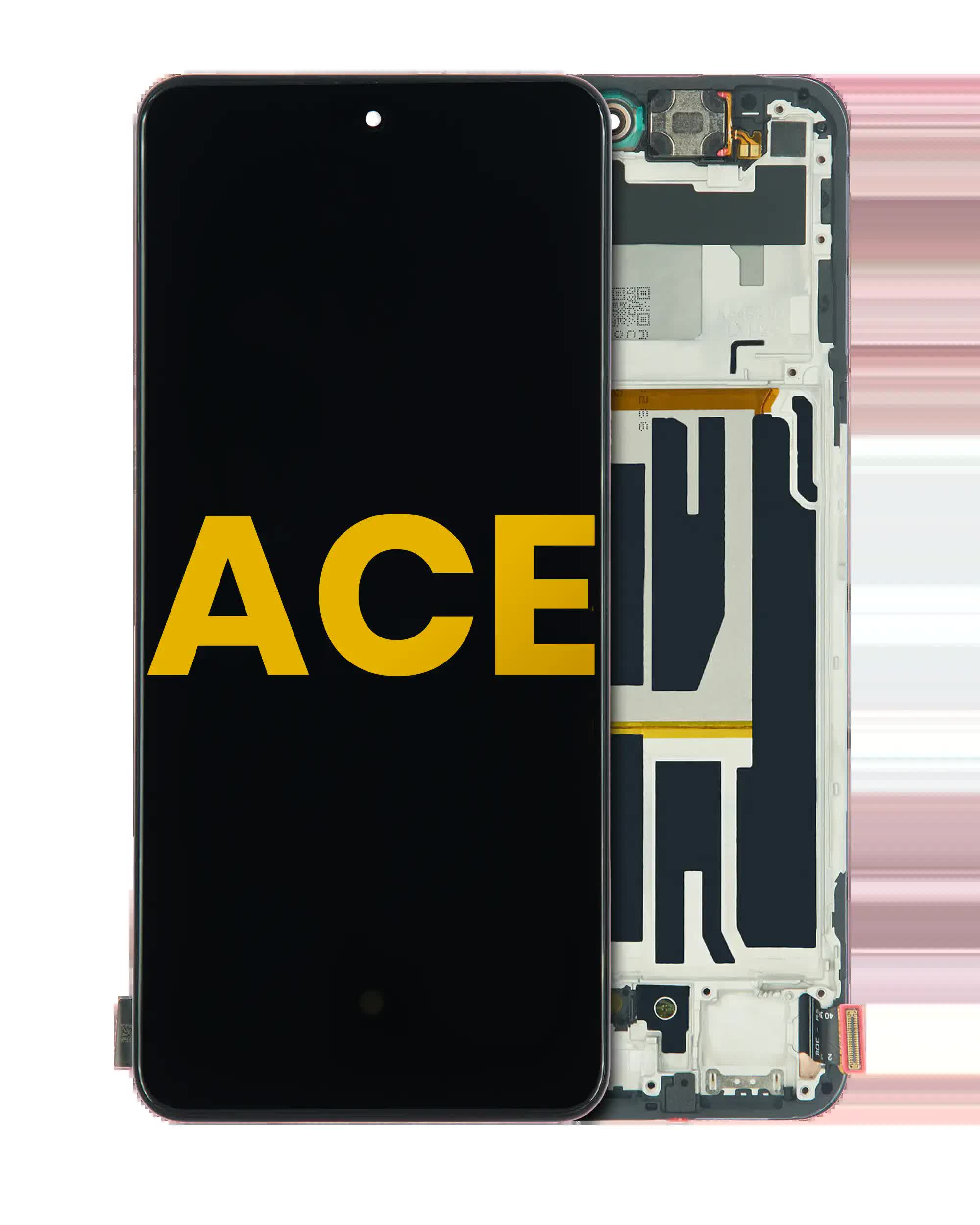 OLED Display mit Rahmen für OnePlus ACE (professionell aufgearbeitet)