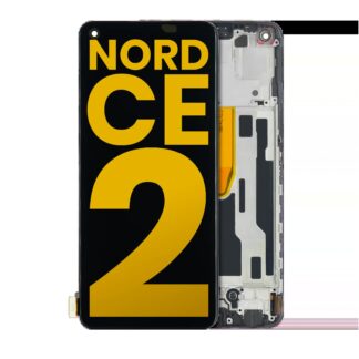 OLED Display mit Rahmen für OnePlus Nord CE 2 5G (professionell aufgearbeitet)