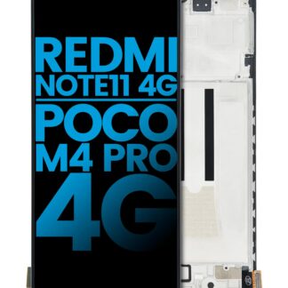 LCD Display mit Rahmen für Xiaomi Redmi Note 11 (Aftermarket: Incel)