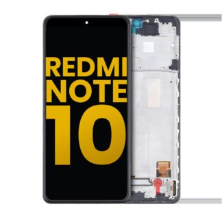 OLED Display mit Rahmen für Xiaomi Redmi Note 10 4G / Redmi Note 10S (professionell aufgearbeitet)