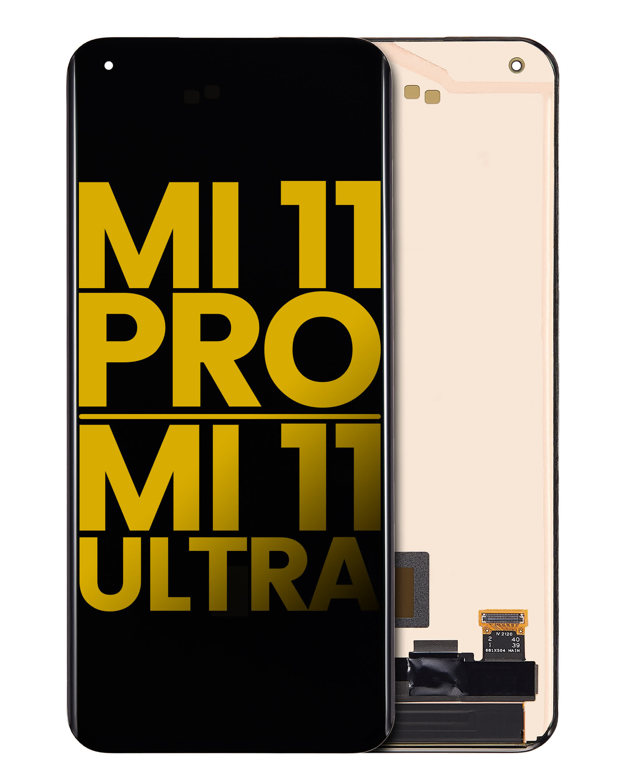 OLED Display ohne Rahmen für Xiaomi Mi 11 Pro / Mi 11 Ultra (professionell aufgearbeitet)