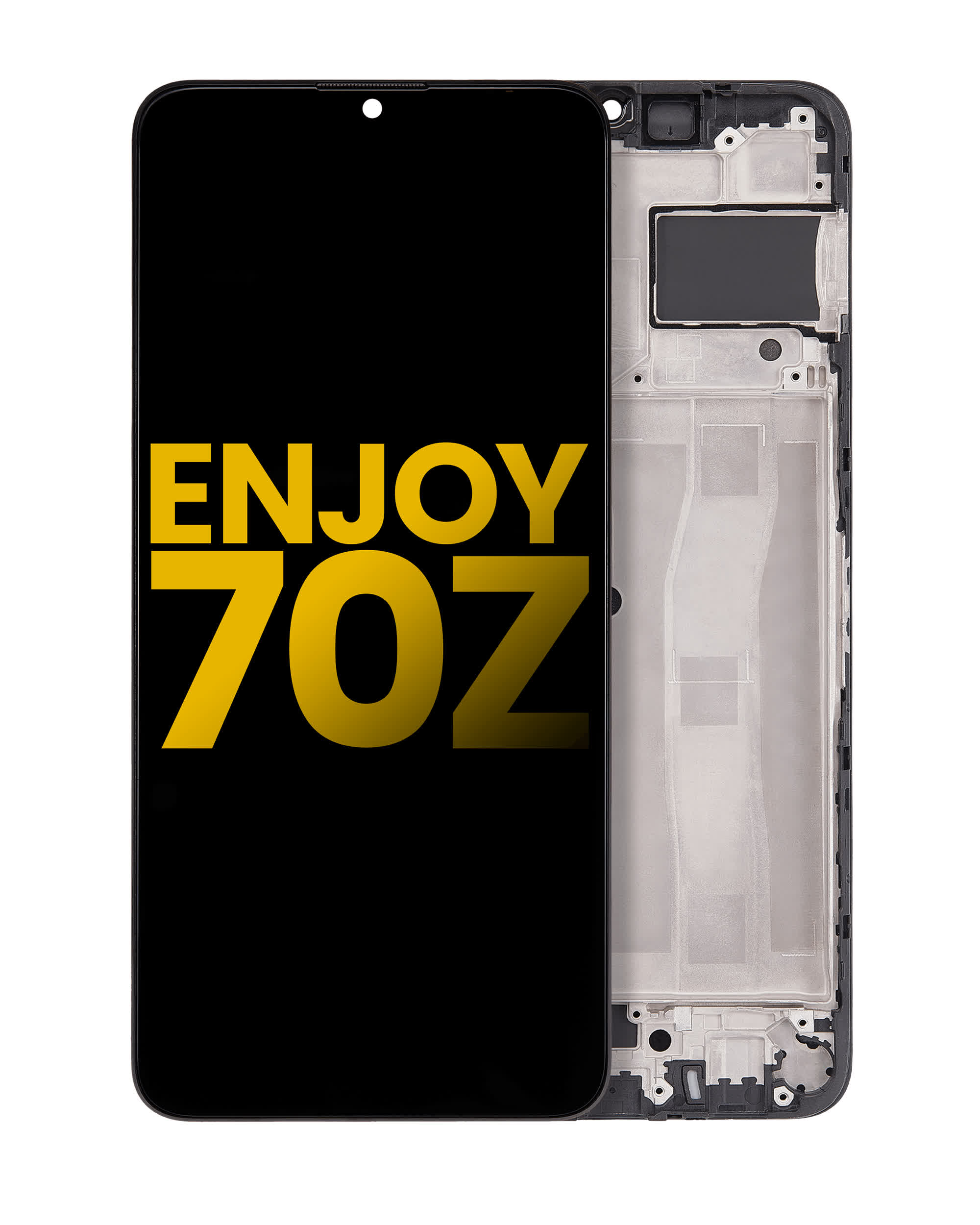LCD Display mit Rahmen für Huawei Enjoy 70Z (professionell aufgearbeitet)