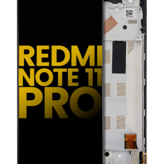 OLED Display mit Rahmen für Xiaomi Redmi Note 11 Pro / Note 11 Pro 5G / Xiaomi Poco X4 Pro 5G / Redmi Note 11E Pro (professionell aufgearbeitet)