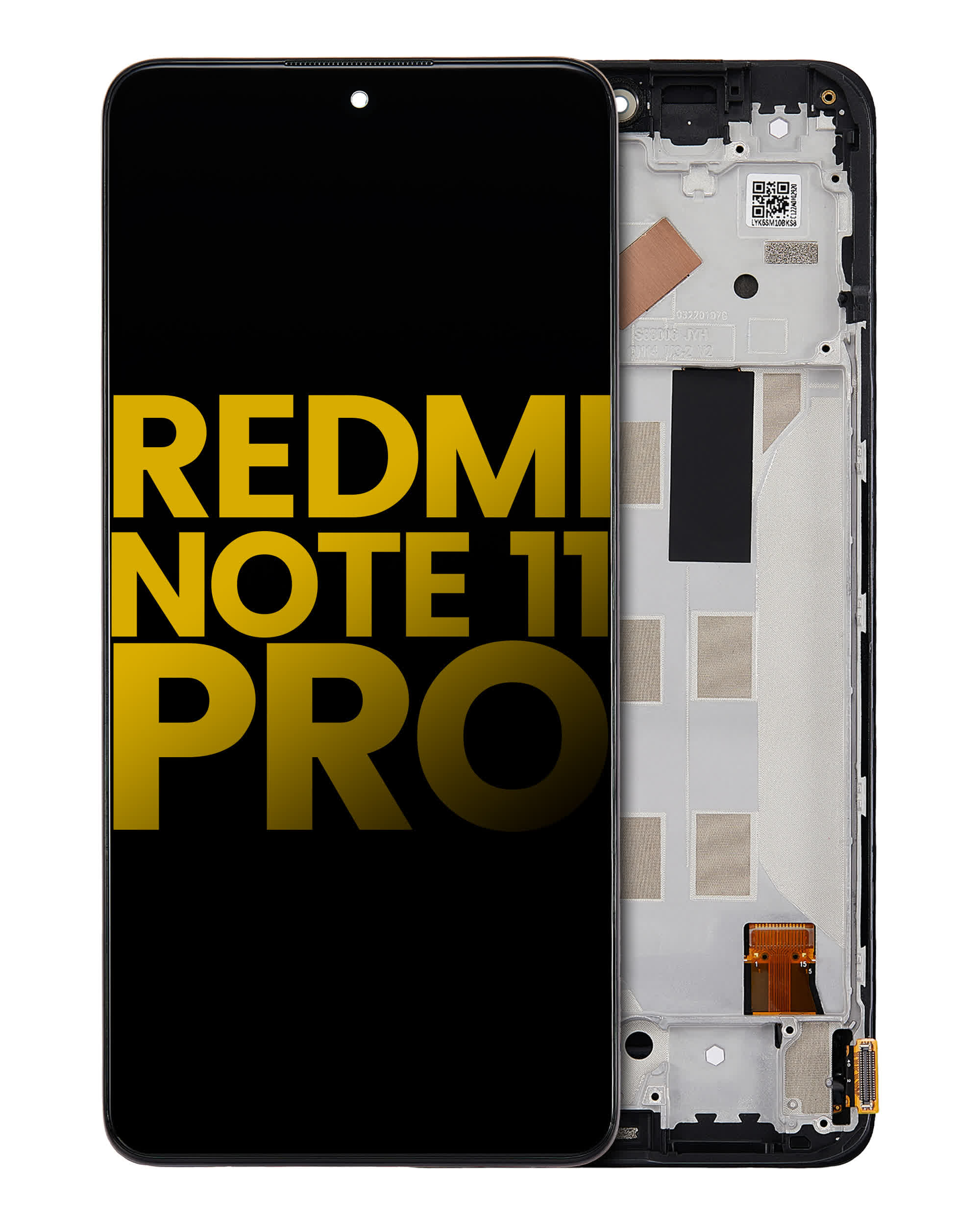 OLED Display mit Rahmen für Xiaomi Redmi Note 11 Pro / Note 11 Pro 5G / Xiaomi Poco X4 Pro 5G / Redmi Note 11E Pro (professionell aufgearbeitet)