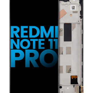 LCD Display mit Rahmen für Xiaomi Redmi Note 11 Pro / Note 11 Pro 5G / Xiaomi Poco X4 Pro 5G / Redmi Note 11E Pro (Aftermarket: Incell)