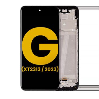 LCD Display mit Rahmen für Motorola Moto G 5G (XT2313 / 2023) (professionell aufgearbeitet)