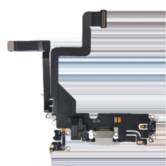 Ladebuchse Flexkabel für iPhone 14 Pro (Premium) (Silver (Silber))