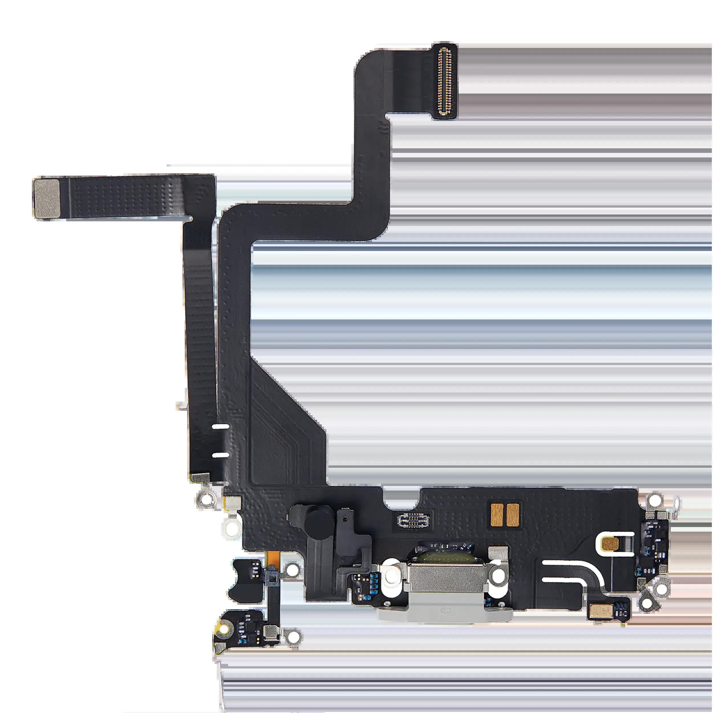Ladebuchse Flexkabel für iPhone 14 Pro (Premium) (Silver (Silber))