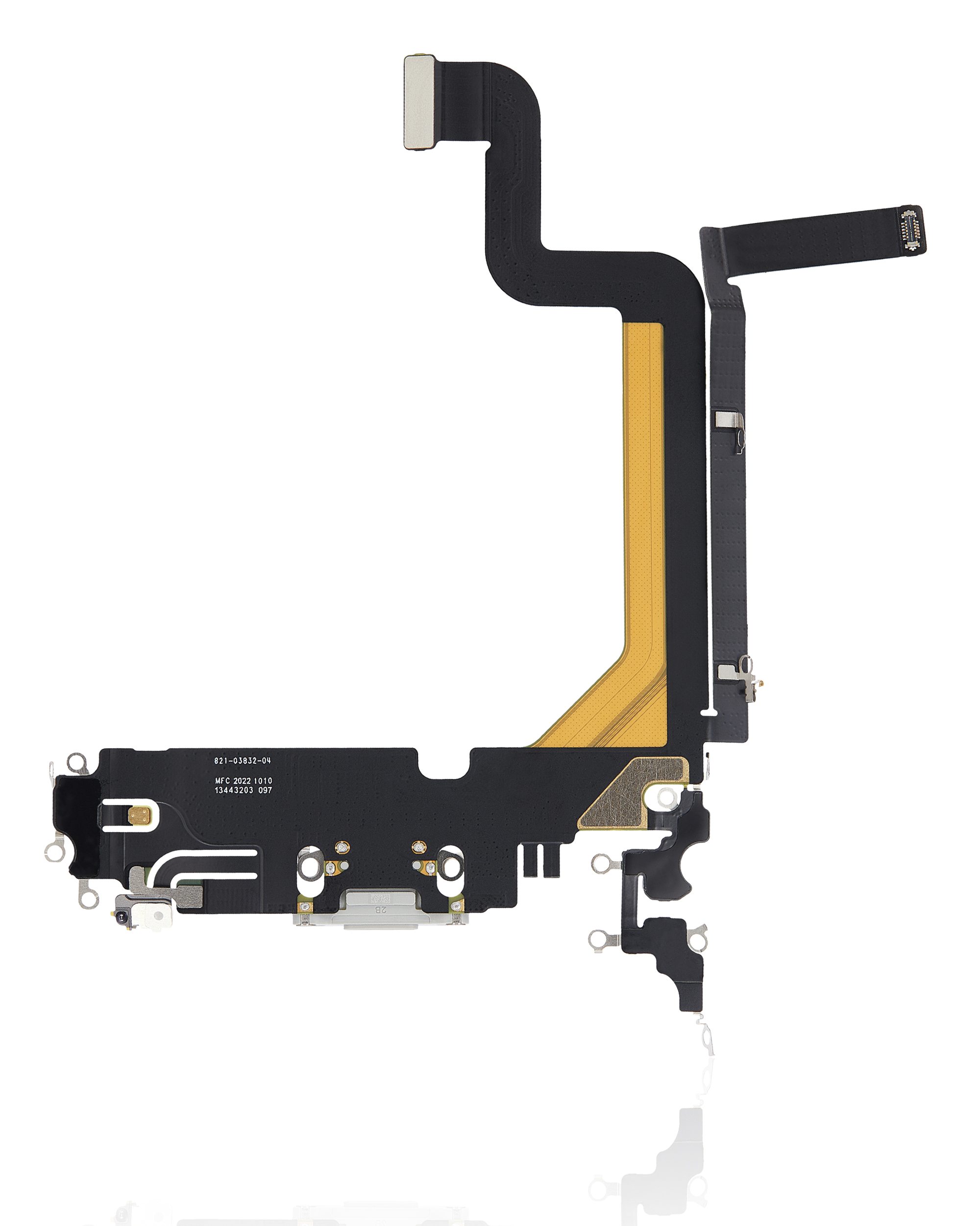 Ladebuchse Flexkabel für iPhone 14 Pro Max (Premium) (Silver (Silber)) – Bild 3