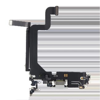 Ladebuchse Flexkabel für iPhone 14 Pro Max (Premium) (Silver (Silber))