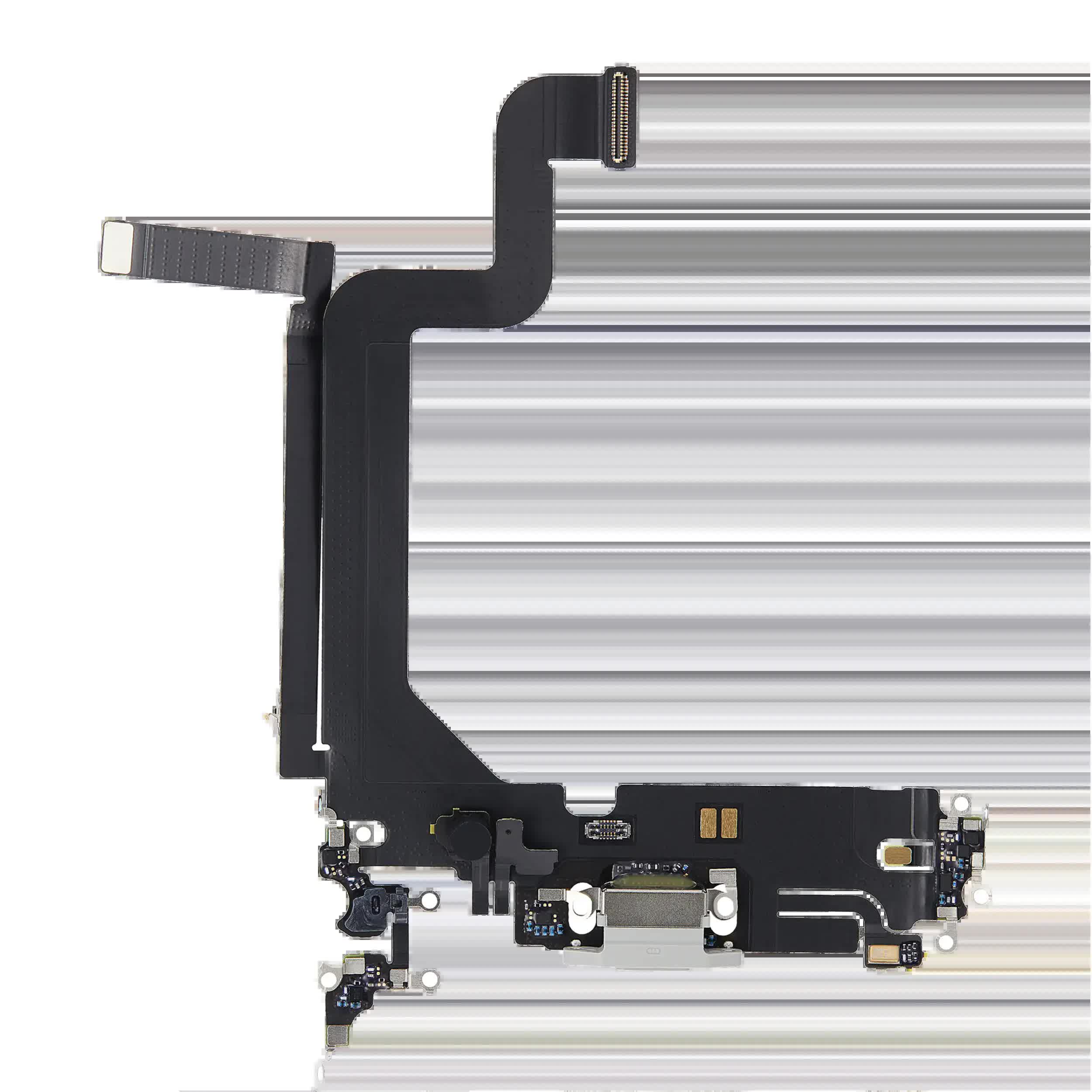 Ladebuchse Flexkabel für iPhone 14 Pro Max (Premium) (Silver (Silber))