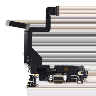Ladebuchse Flexkabel für iPhone 14 Pro (Premium) (Gold)