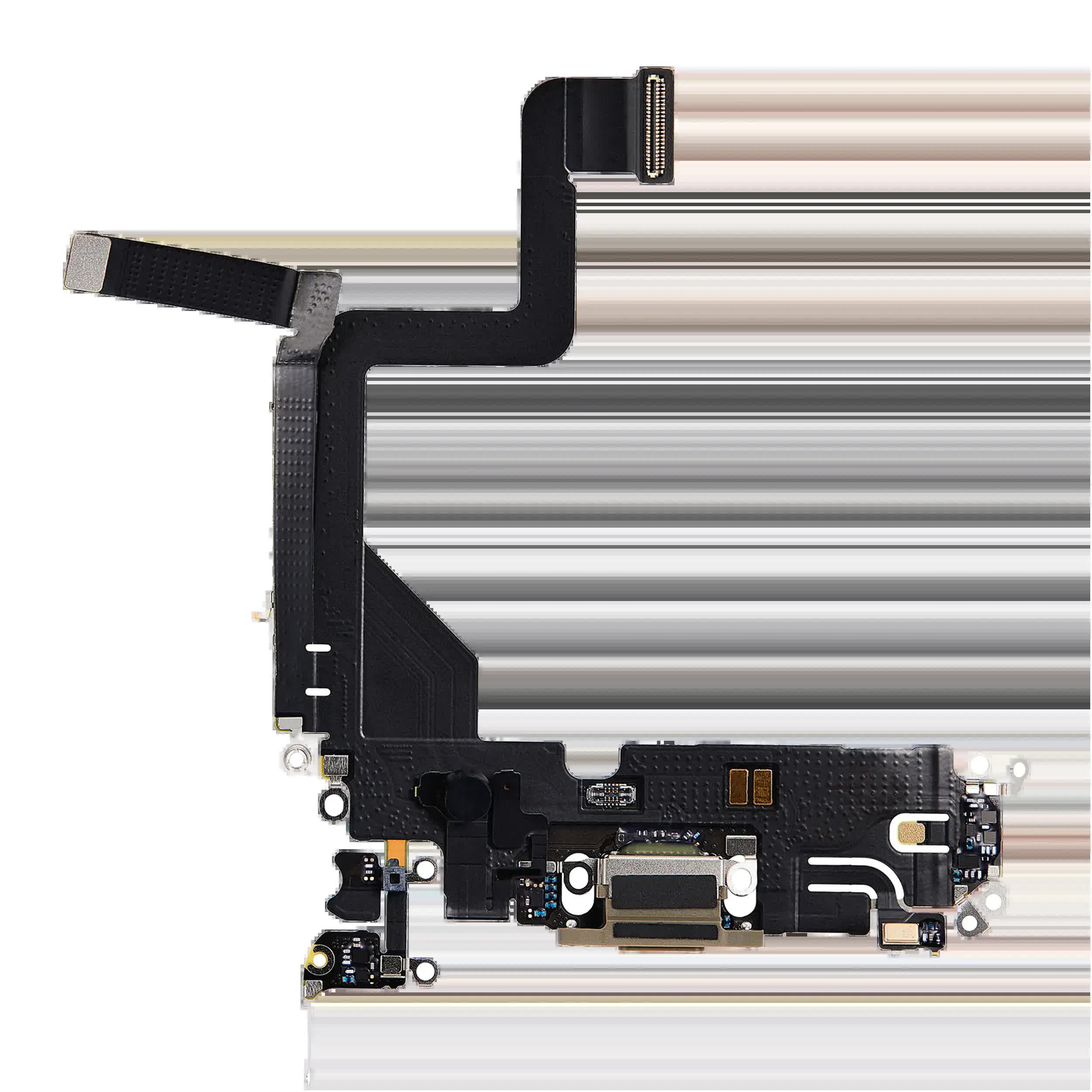 Ladebuchse Flexkabel für iPhone 14 Pro (Premium) (Gold)