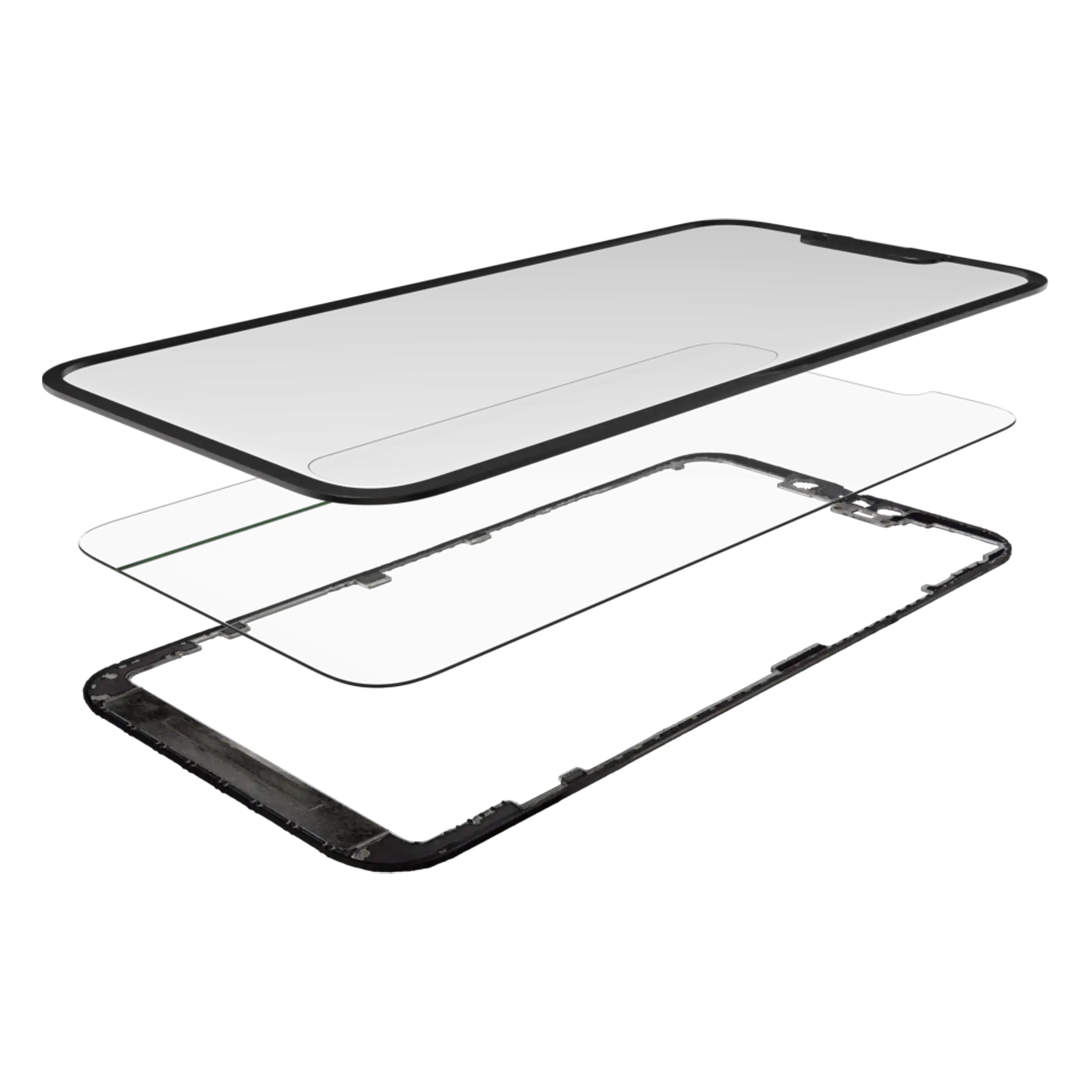 3 in 1 (Glas mit OCA vormontiert + Rahmen) für iPhone 14 Plus (OCA Master) – Bild 4