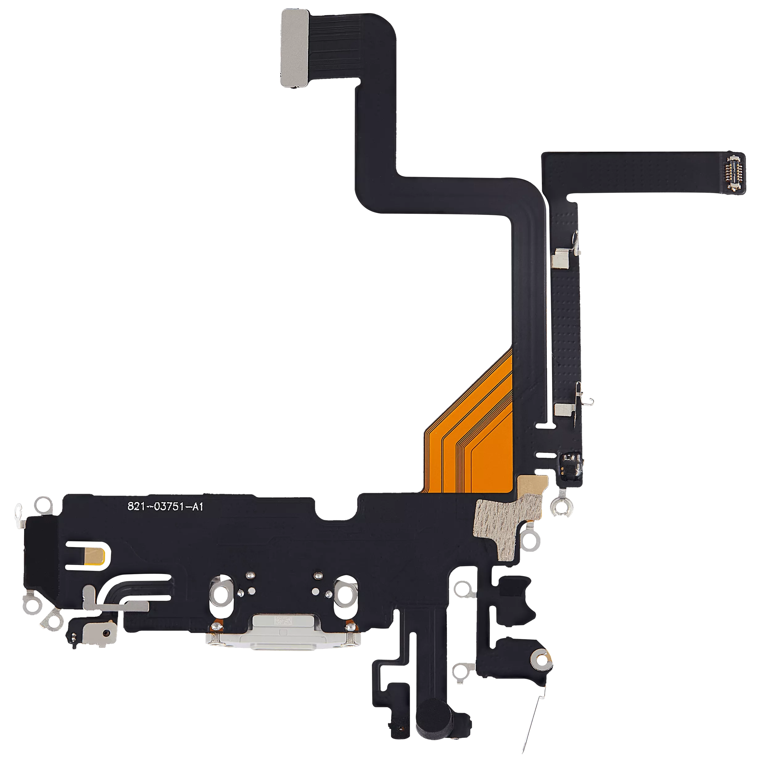 Ladebuchse Flexkabel für iPhone 14 Pro (Aftermarket Plus) (Silver (Silber)) – Bild 3