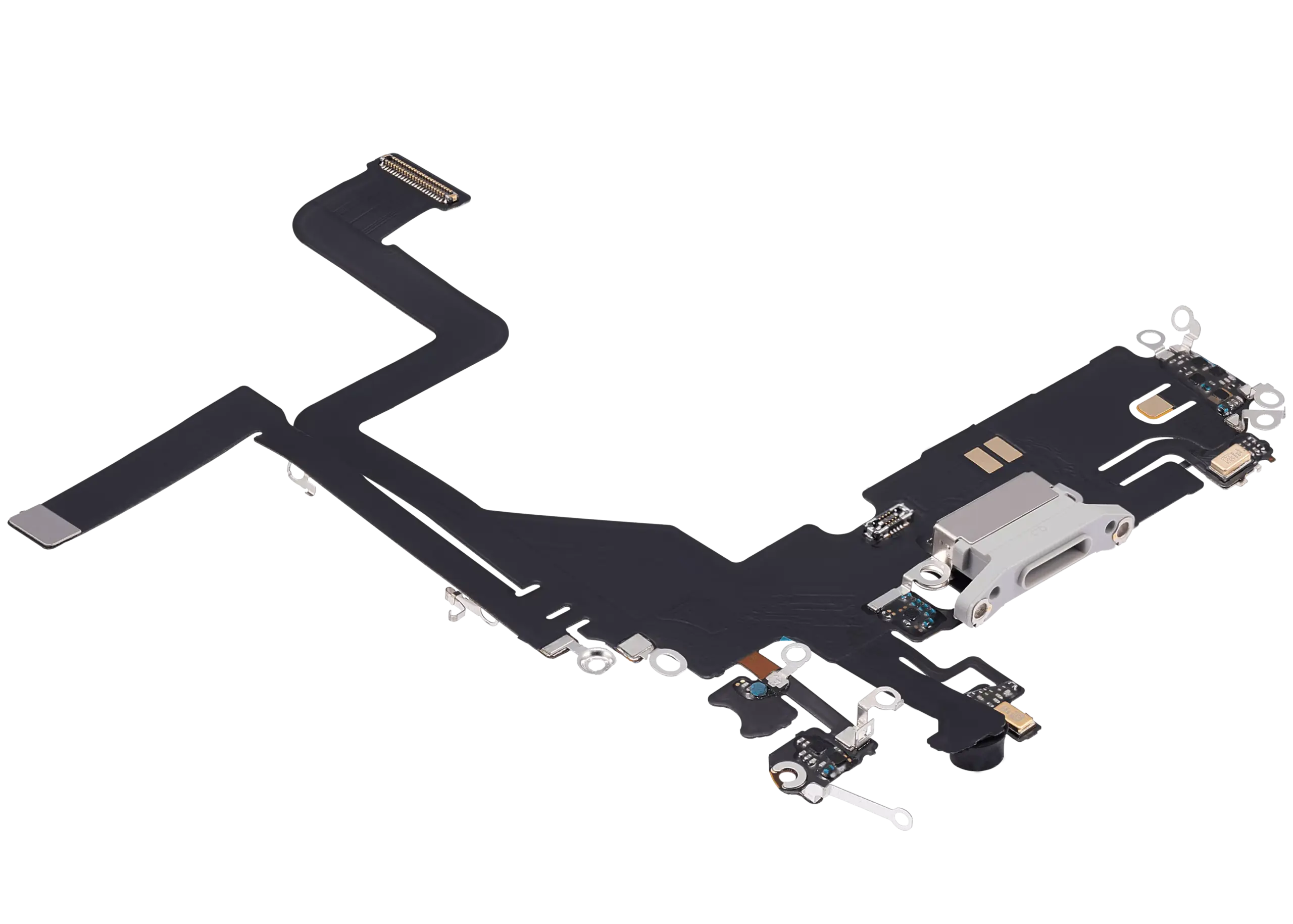 Ladebuchse Flexkabel für iPhone 14 Pro (Aftermarket Plus) (Silver (Silber)) – Bild 4