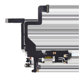 Ladebuchse Flexkabel für iPhone 14 Pro (Aftermarket Plus) (Silver (Silber))
