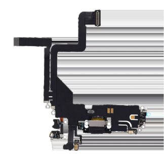 Ladebuchse Flexkabel für iPhone 14 Pro (Aftermarket Plus) (Space Black)