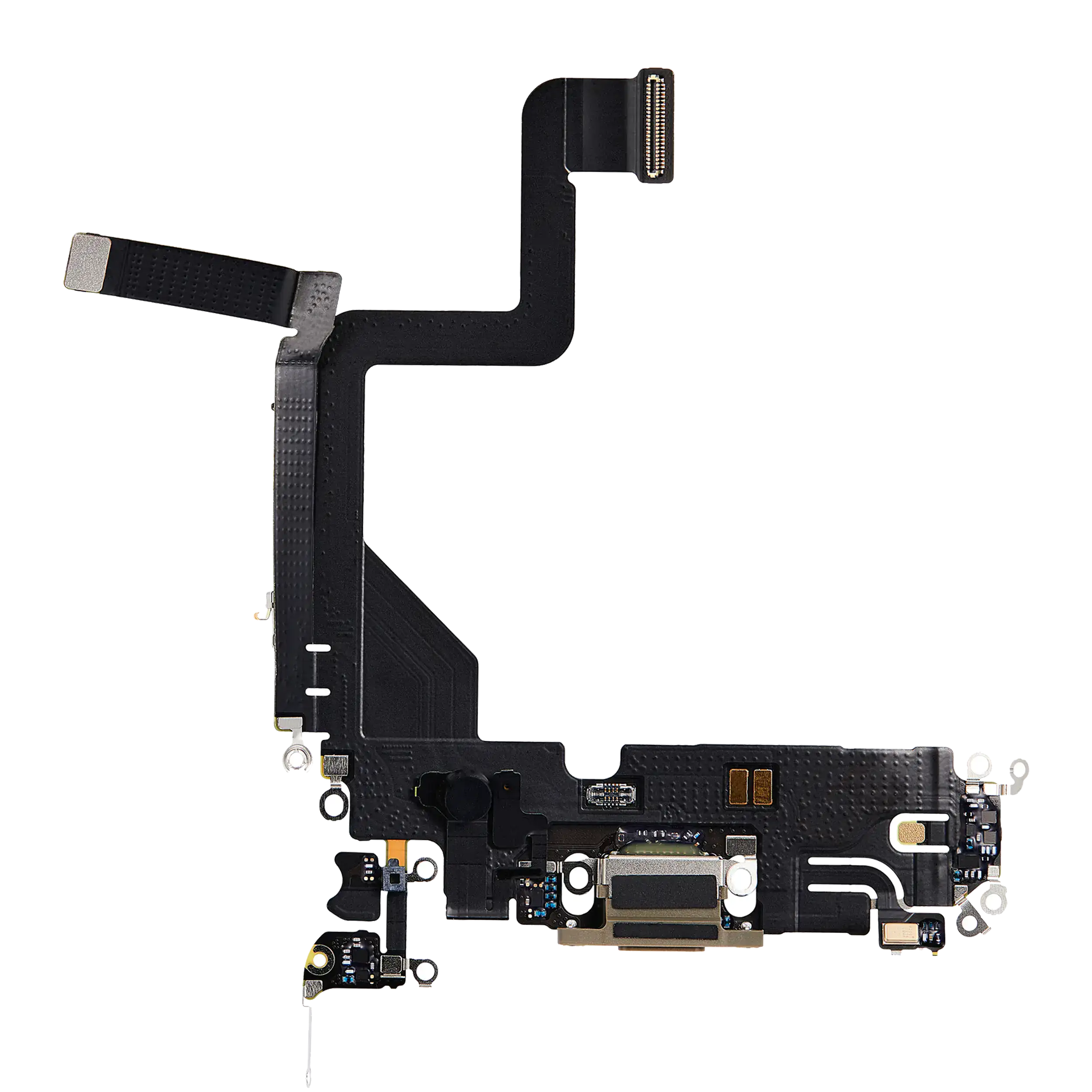 Ladebuchse Flexkabel für iPhone 14 Pro (Aftermarket Plus) (Gold) – Bild 3