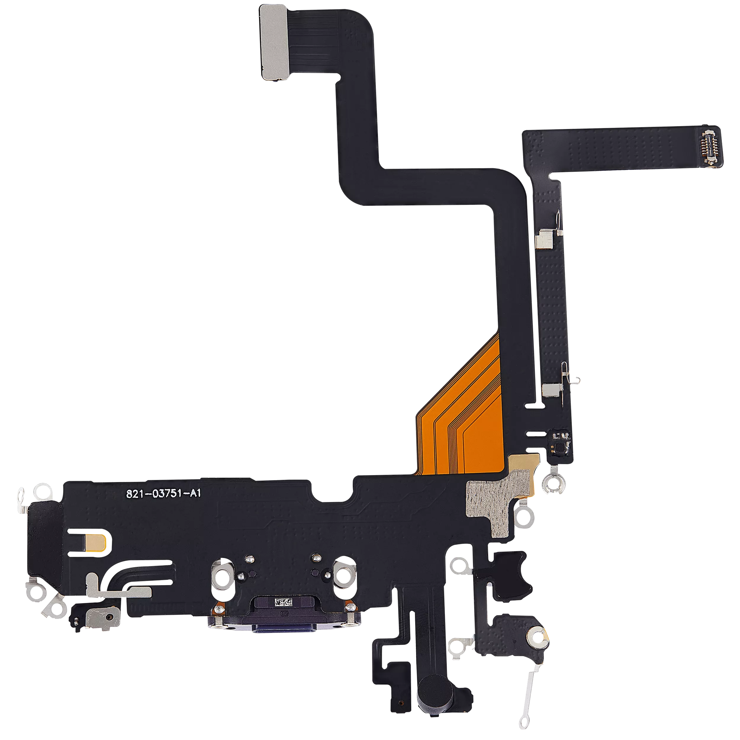 Ladebuchse Flexkabel für iPhone 14 Pro (Aftermarket Plus) (Deep Purple) – Bild 3