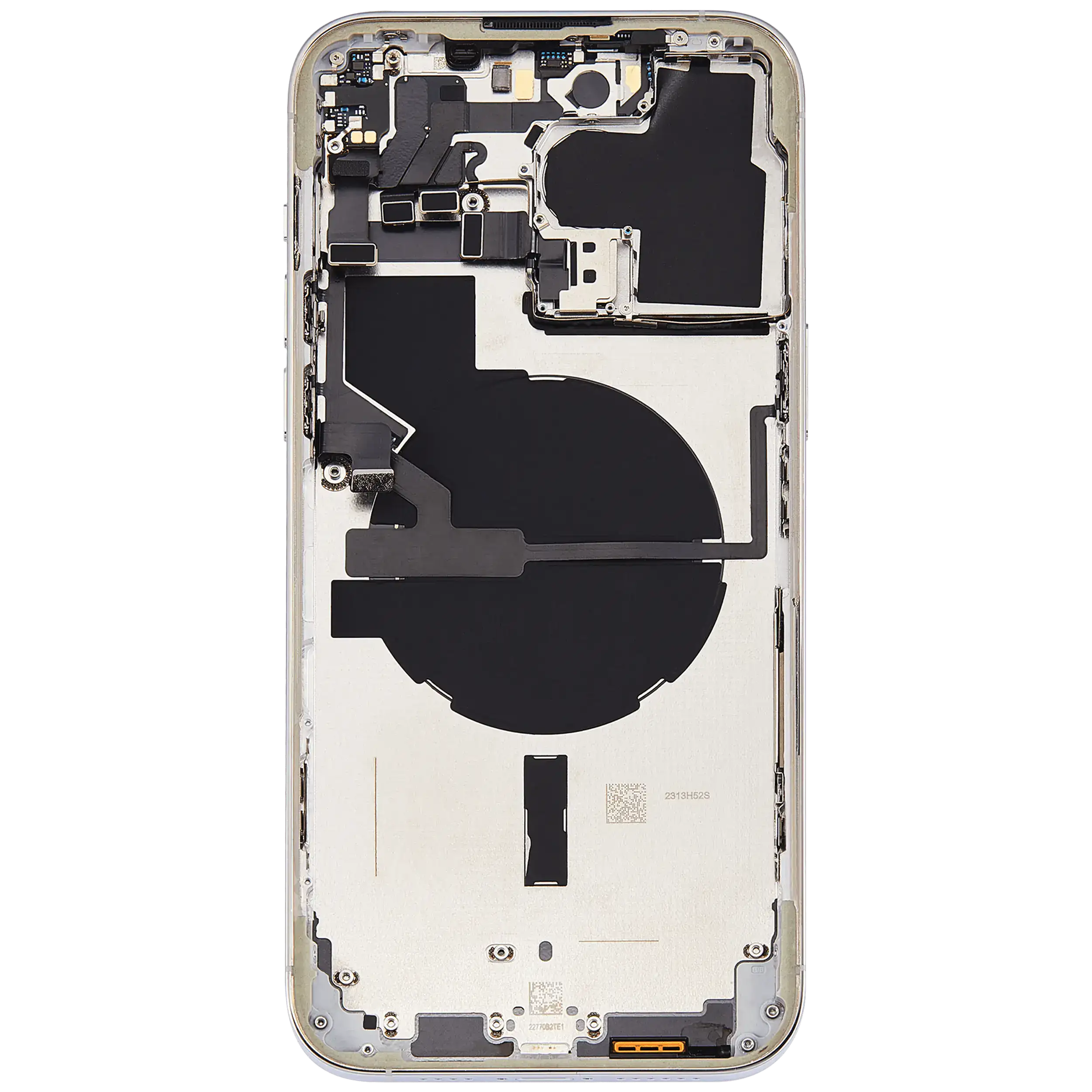 Rückgehäuse mit Kleinteilen für iPhone 14 Pro Max (US-Version) (ausgebautes Originalteil: Grade B) (Silver (Silber)) – Bild 4