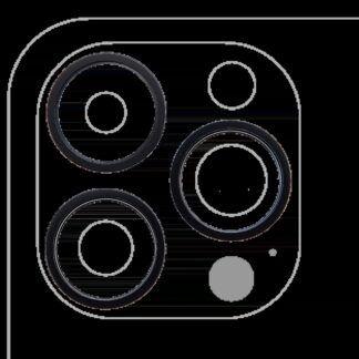 Rückkamera-Blendenring einzeln für iPhone 14 Pro / 14 Pro Max (Space Black) (3-teiliges Set)