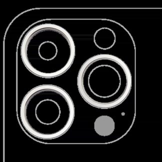 Rückkamera-Blendenring einzeln für iPhone 14 Pro / 14 Pro Max (Silver (Silber)) (3-teiliges Set)