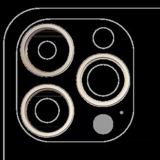Rückkamera-Blendenring einzeln für iPhone 14 Pro / 14 Pro Max (Gold) (3-teiliges Set)