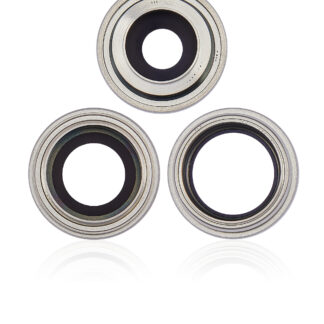 Rückkamera-Glas mit Halterung und Blende für iPhone 14 Pro / 14 Pro Max (3-teiliges Set) (Premium) (Silver (Silber))