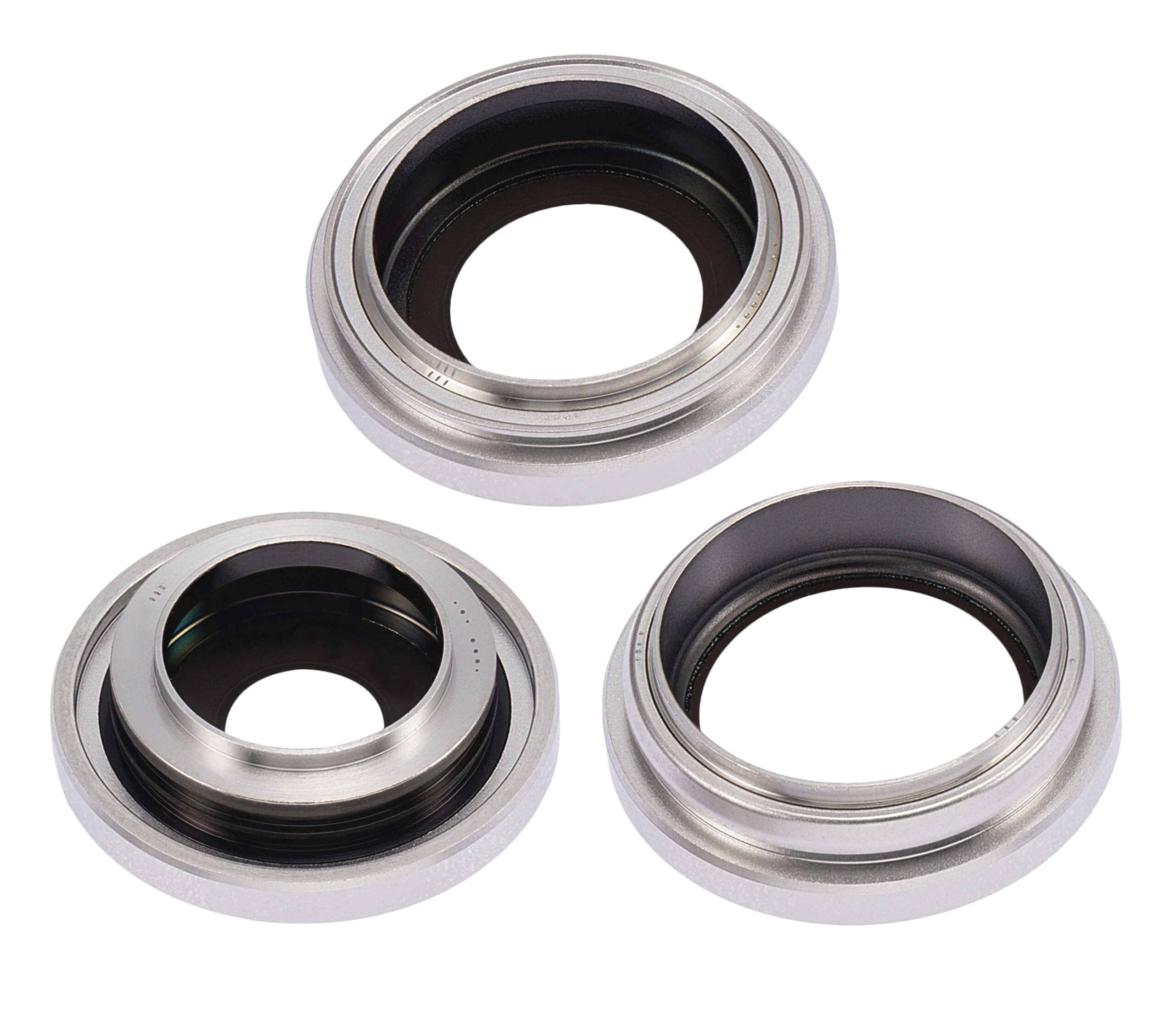 Rückkamera-Glas mit Halterung und Blende für iPhone 14 Pro / 14 Pro Max (3-teiliges Set) (Premium) (Silver (Silber)) – Bild 3