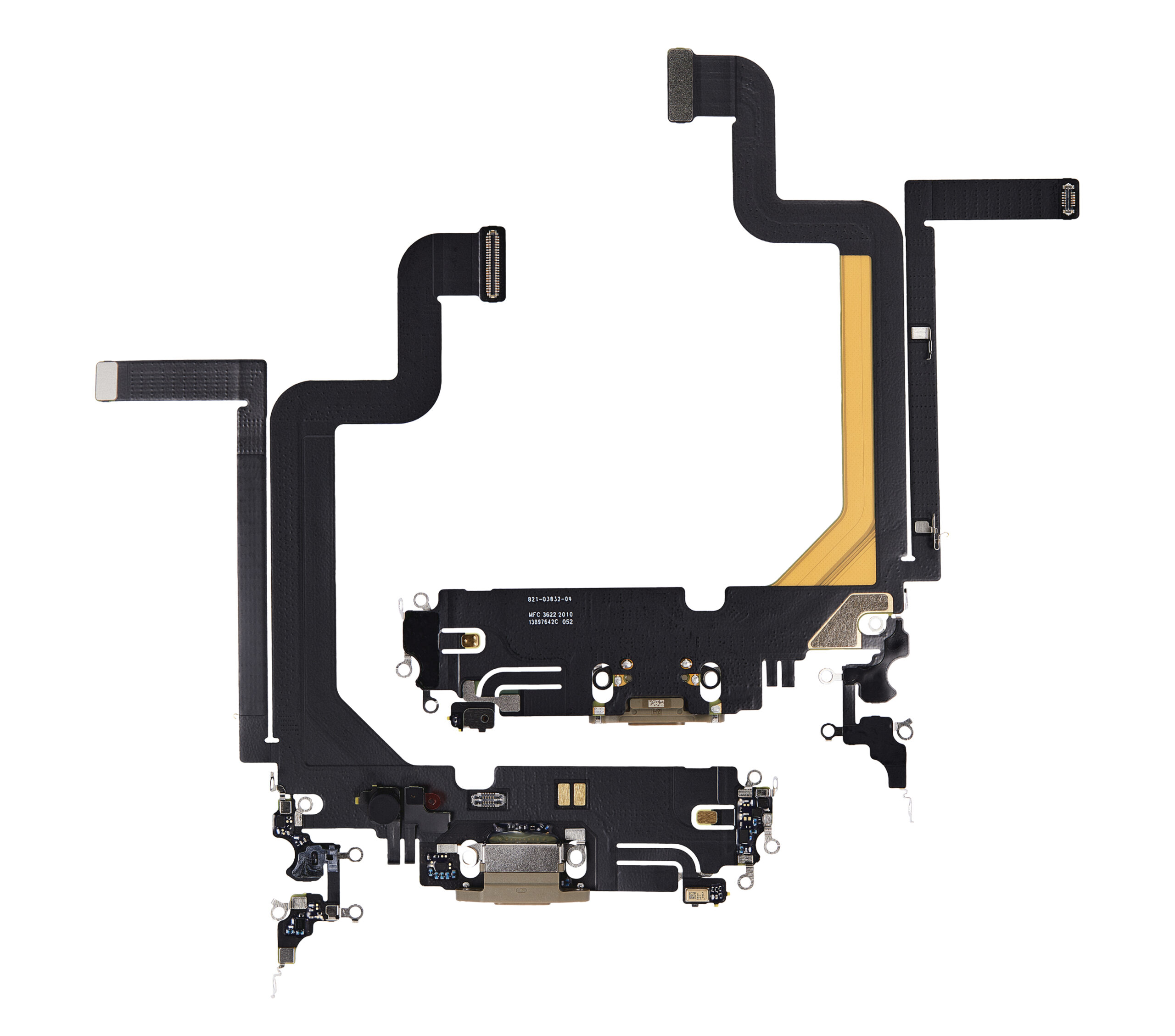 Ladebuchse Flexkabel für iPhone 14 Pro Max (Premium) (Gold) – Bild 2
