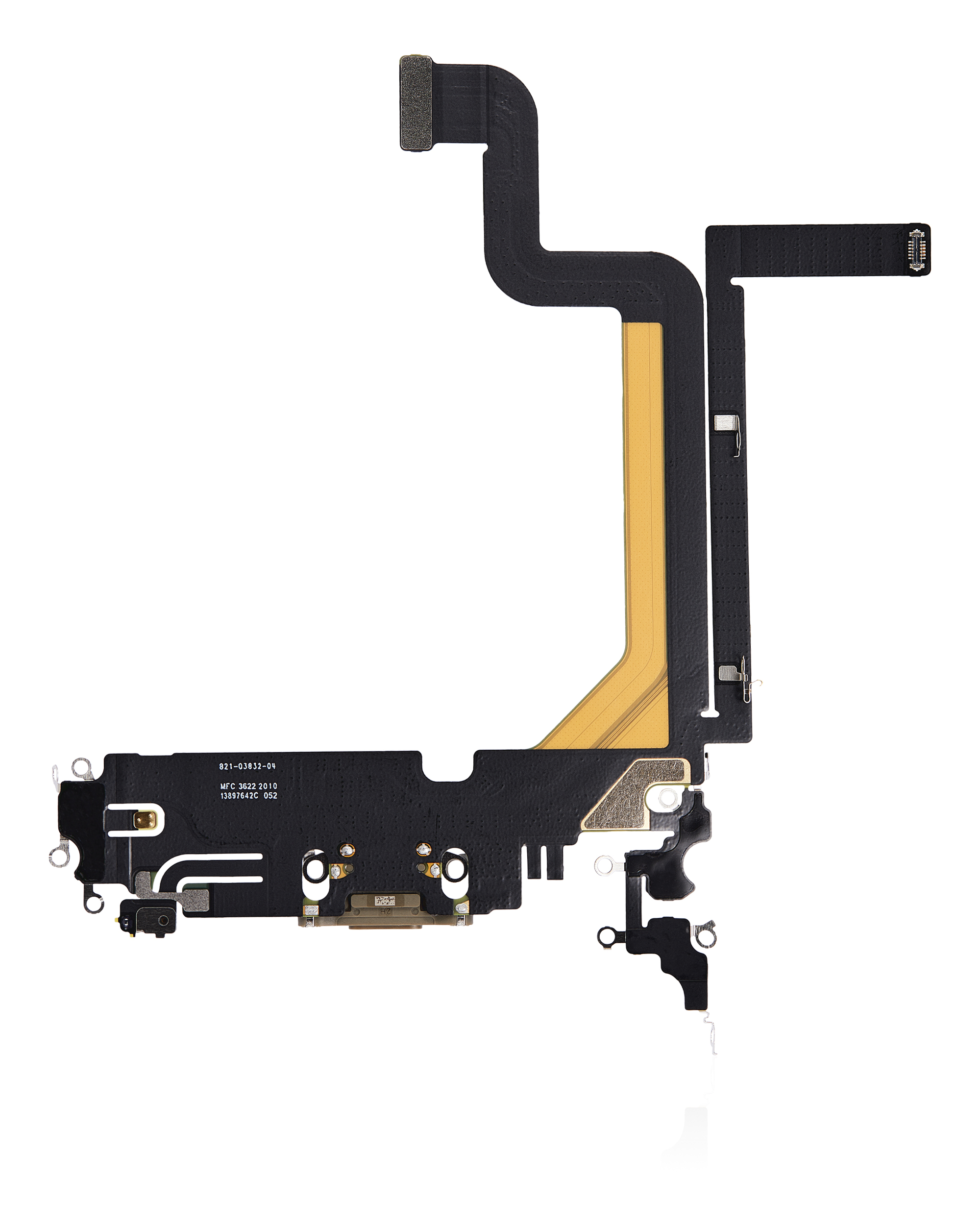 Ladebuchse Flexkabel für iPhone 14 Pro Max (Premium) (Gold) – Bild 3