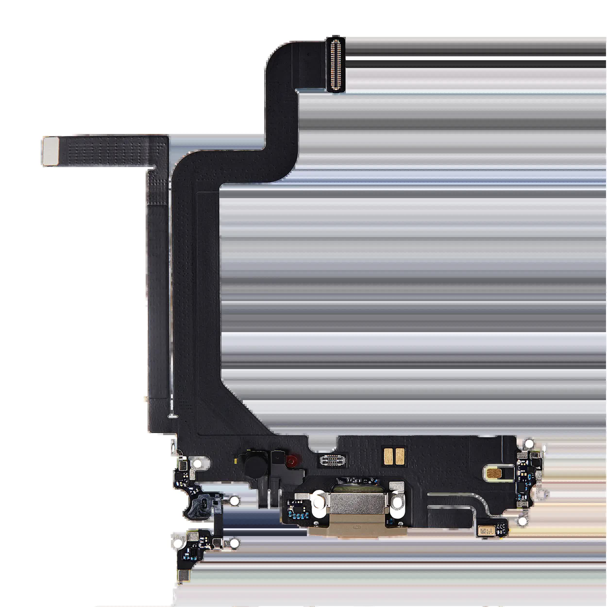 Ladebuchse Flexkabel für iPhone 14 Pro Max (Premium) (Gold)