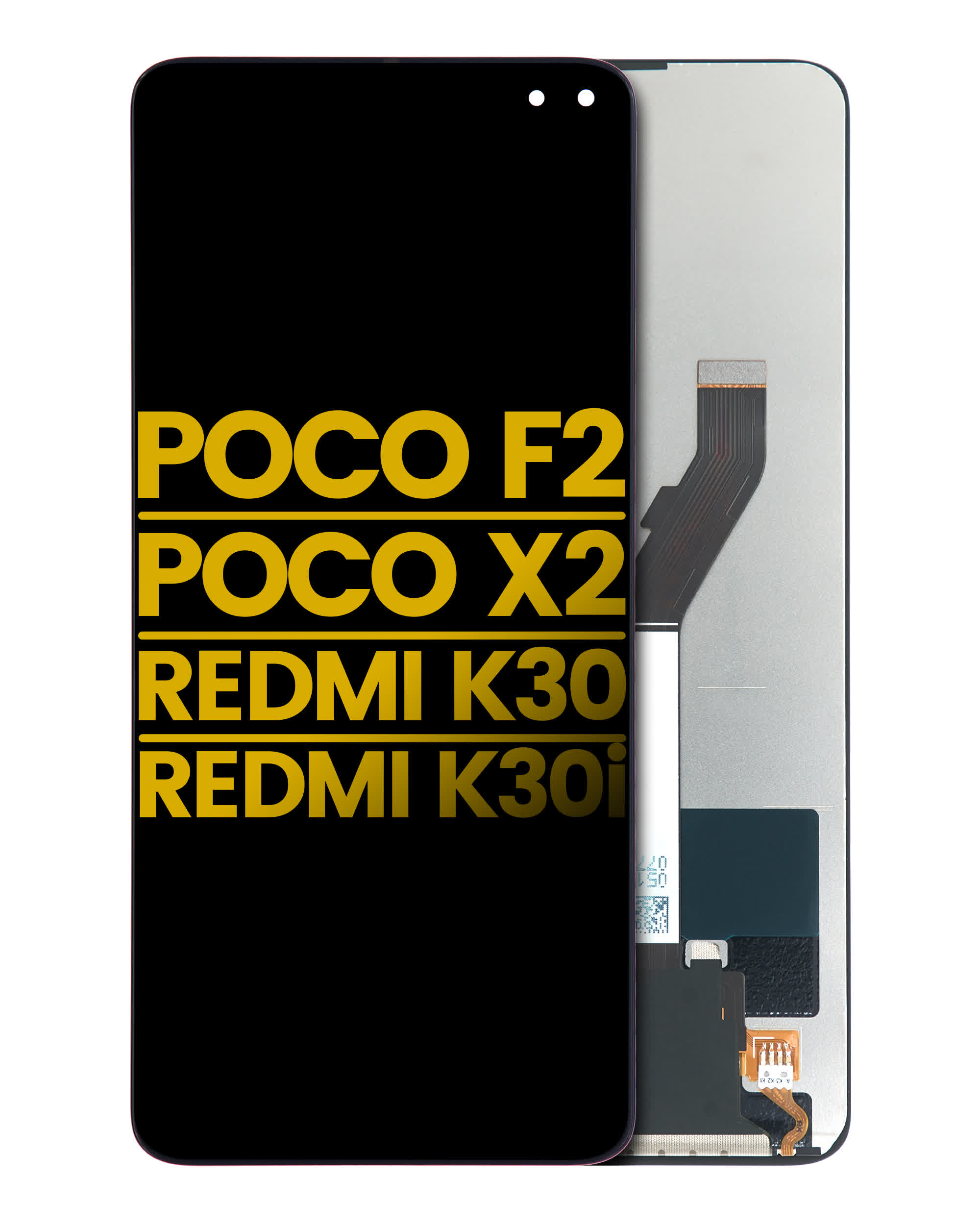 LCD Display ohne Rahmen für Xiaomi Poco F2 / X2 / Xiaomi Redmi K30 / K30i (professionell aufgearbeitet)